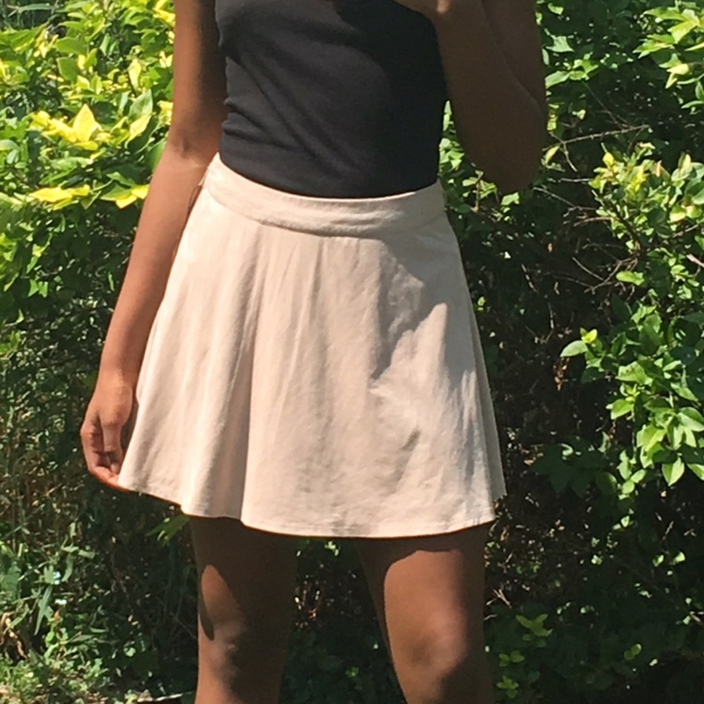 Beige miniskirt